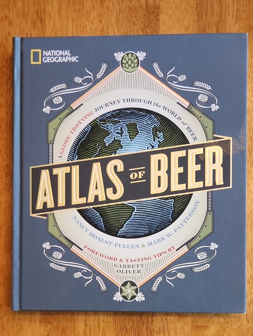 National Geographic Atlas of Beer - Blue and Gold Cover